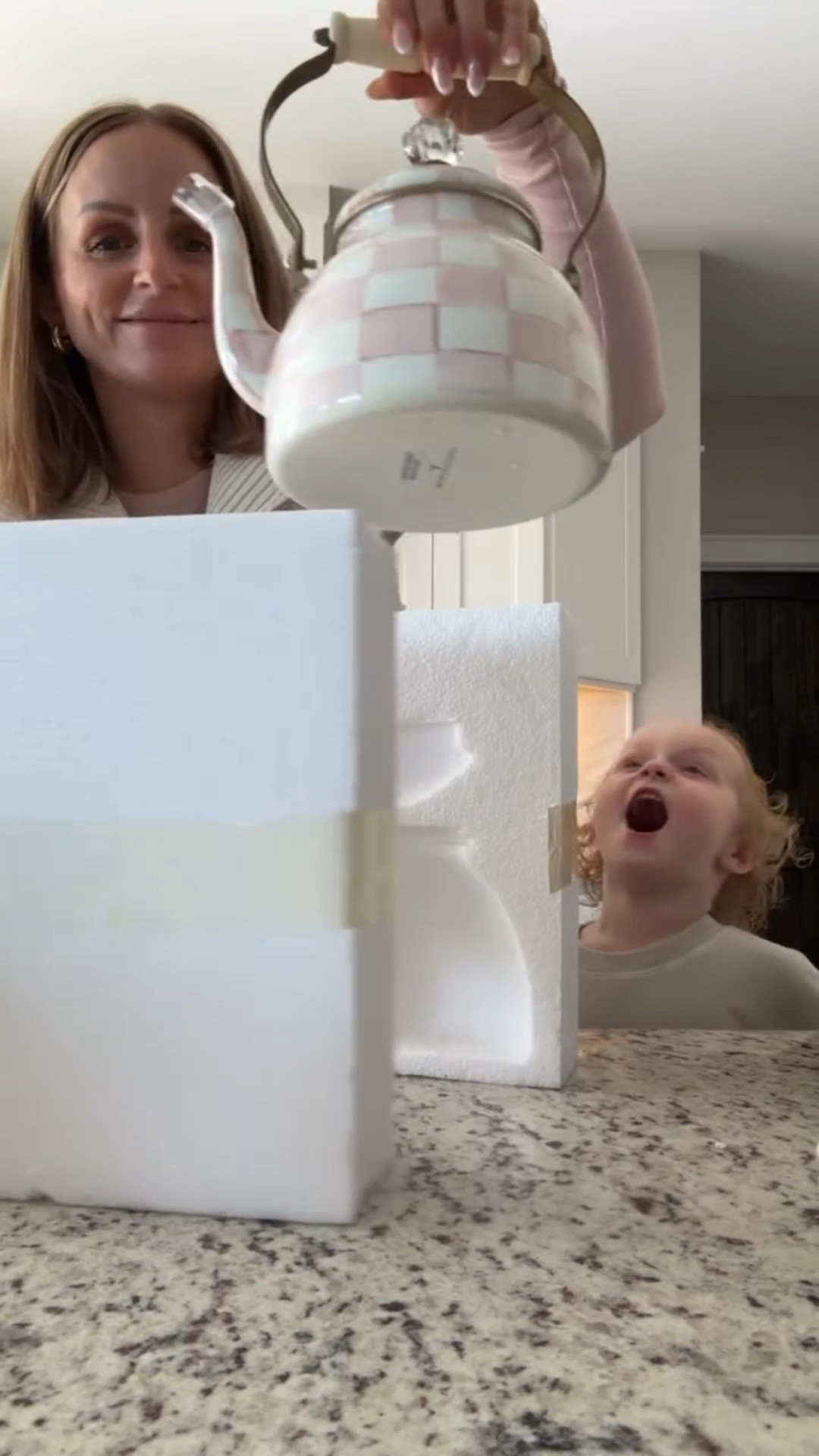 Her reaction though!!🩷🫖 Type PINK below for the DM sent to you + there are a ton of new styles/prints out now and make the best gifts! They even have leopard and bows! It’s basically jewelry for your oven & kitchen! Rose check has entered the chat!!! 🩷🫖

https://liketk.it/4VrhP 
#giftidea #ltkhome #ltkholiday

#LTKSeasonal #LTKHome #LTKParties