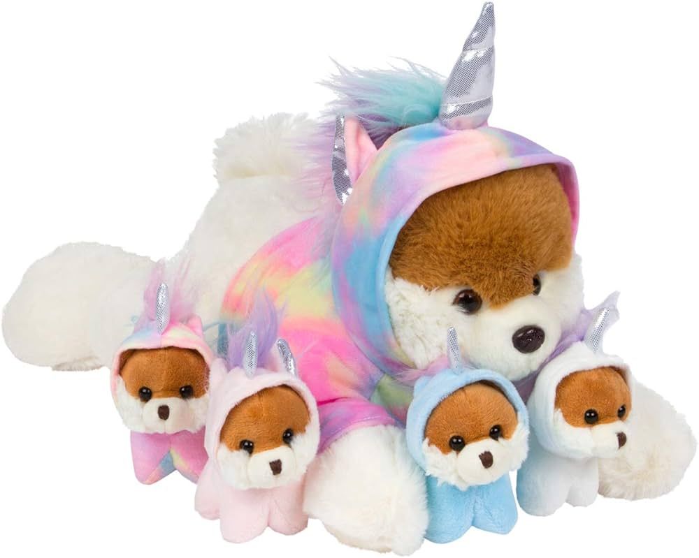 PixieCrush Unicorn Stuffed Animals for Girls Ages 3-8 - Mommy Dog Unicorn with 4 Unicorns Puppies... | Amazon (US)