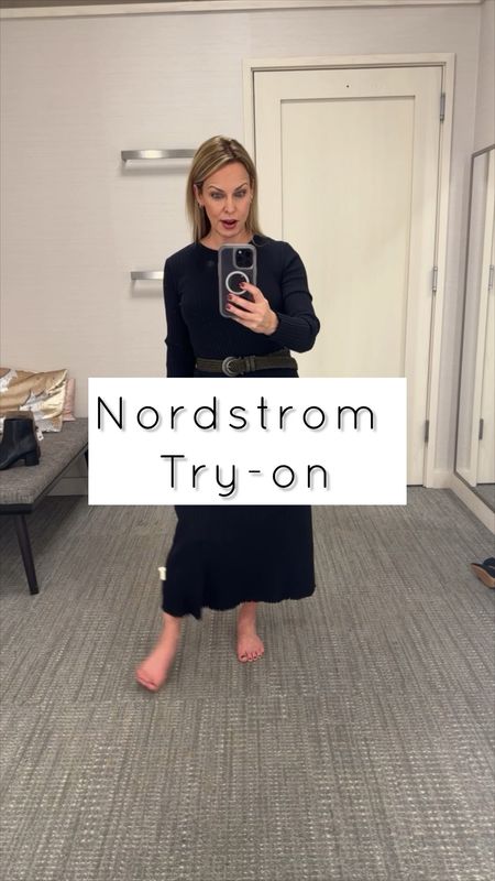 Nordstrom TRY-ON, part 2… midi  dresses, ankle boots and loungewear.. got it! Triple points ends tomorrow! 

#LTKVideo #LTKover40 #LTKstyletip