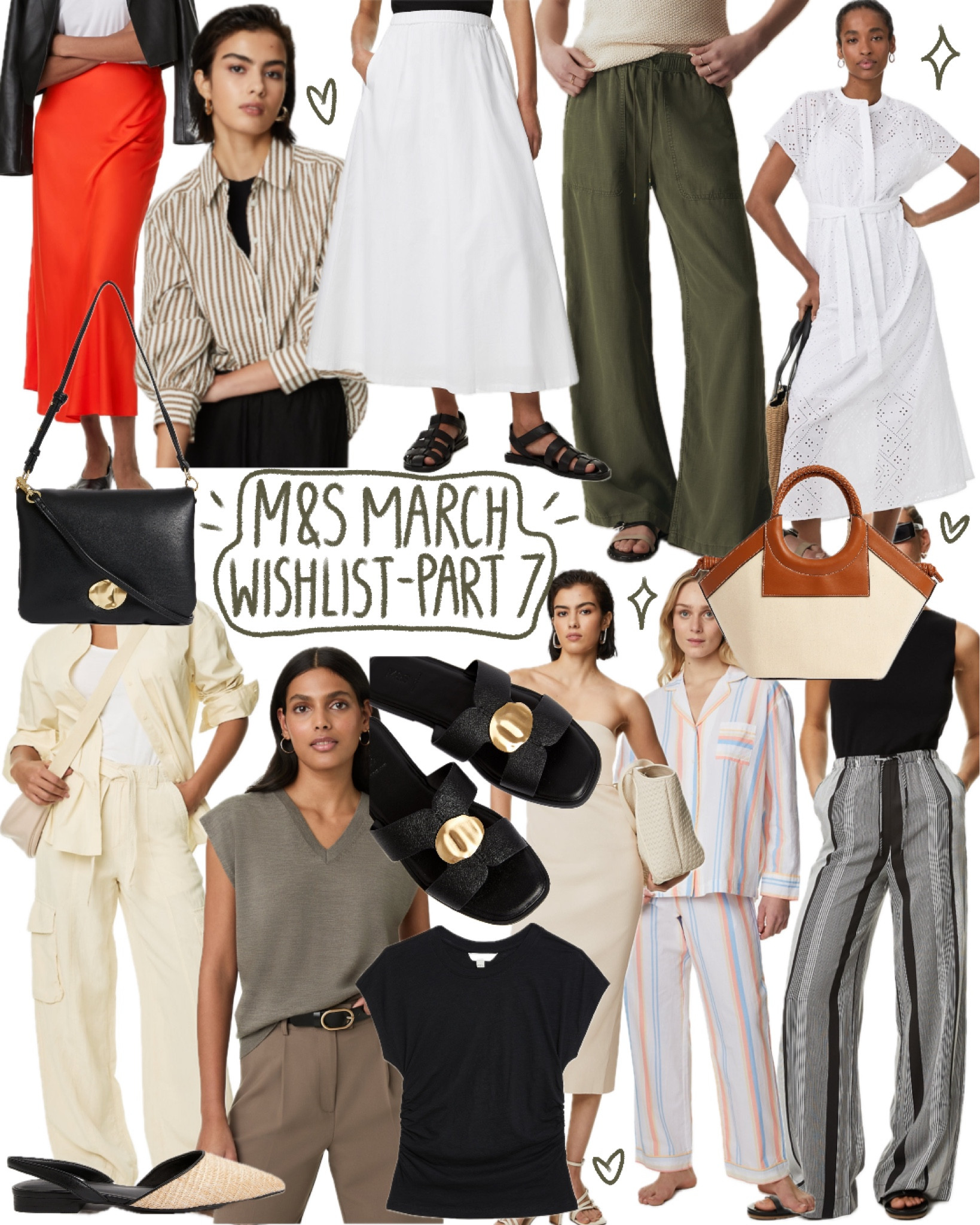 M&S March Wishlist Part 7!
Some gorgeous sandals, bags, satin skirts and wide leg trousers for spring and summer 💚

#LTKstyletip #LTKshoecrush #LTKworkwear