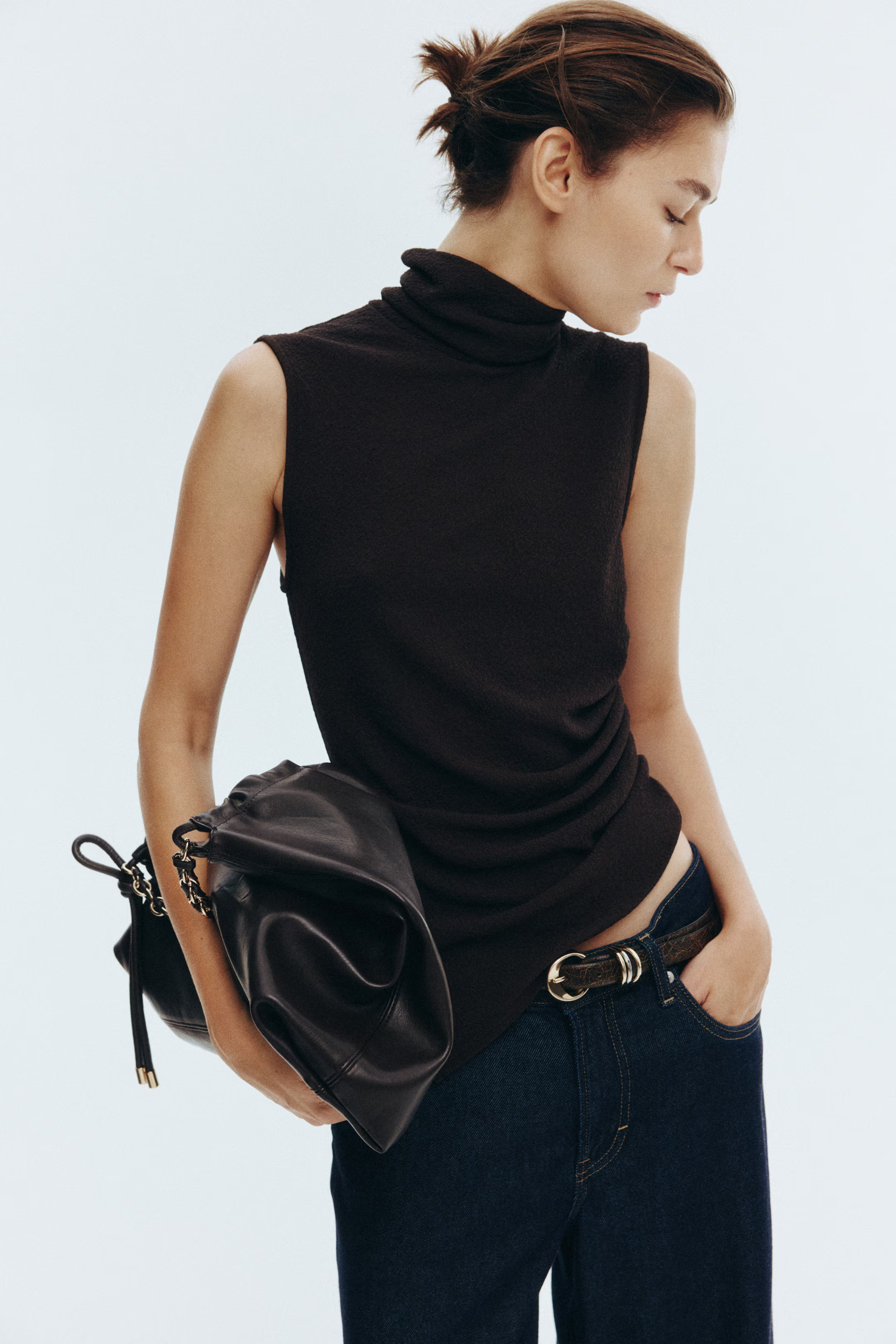 Draped Turtleneck Top | H&M (US + CA)