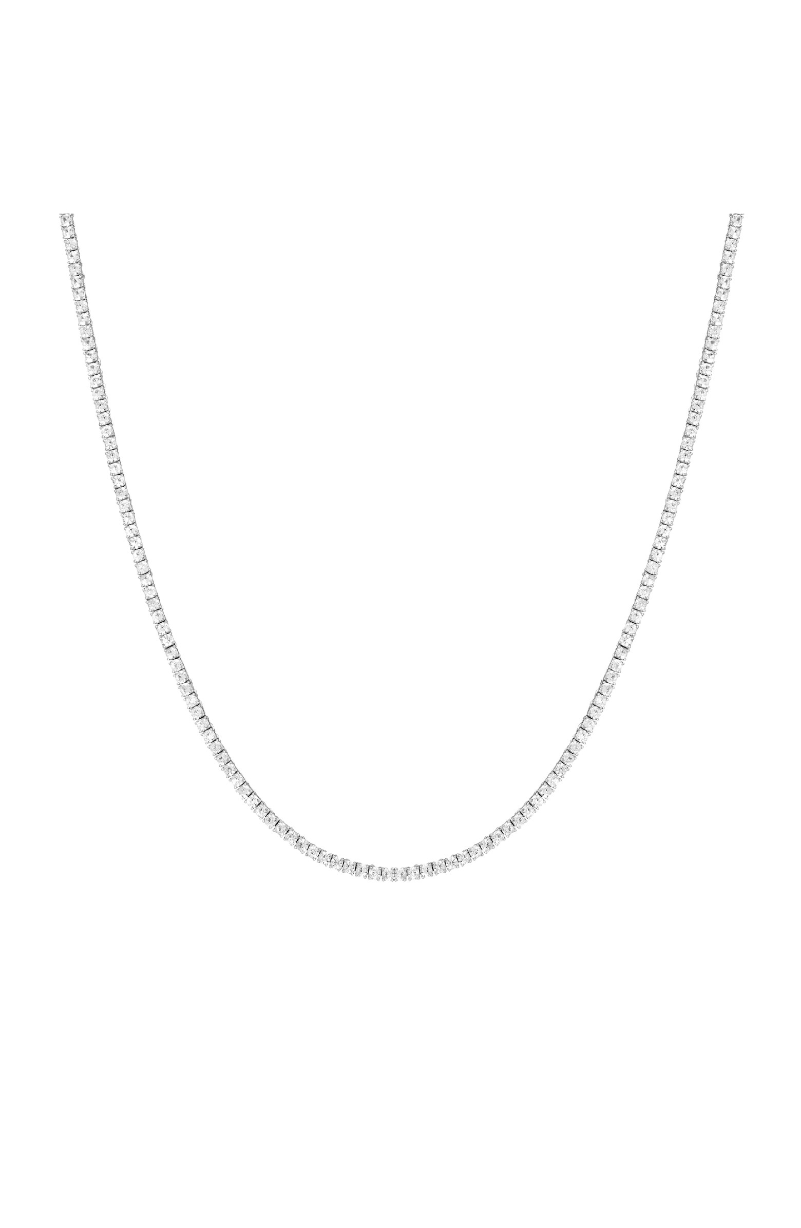 Lab Grown White Sapphire Tennis Necklace | Nordstrom