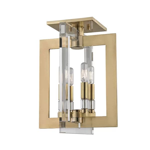 Wellington 4 - Light 12" Semi Flush Mount | Wayfair North America