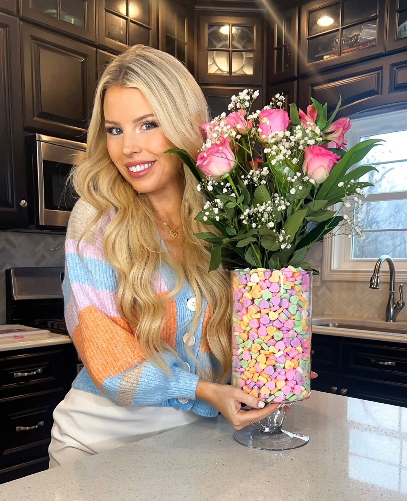 Valentine’s Day. Colorful sweater. Striped sweater. 

#LTKSeasonal #LTKhome