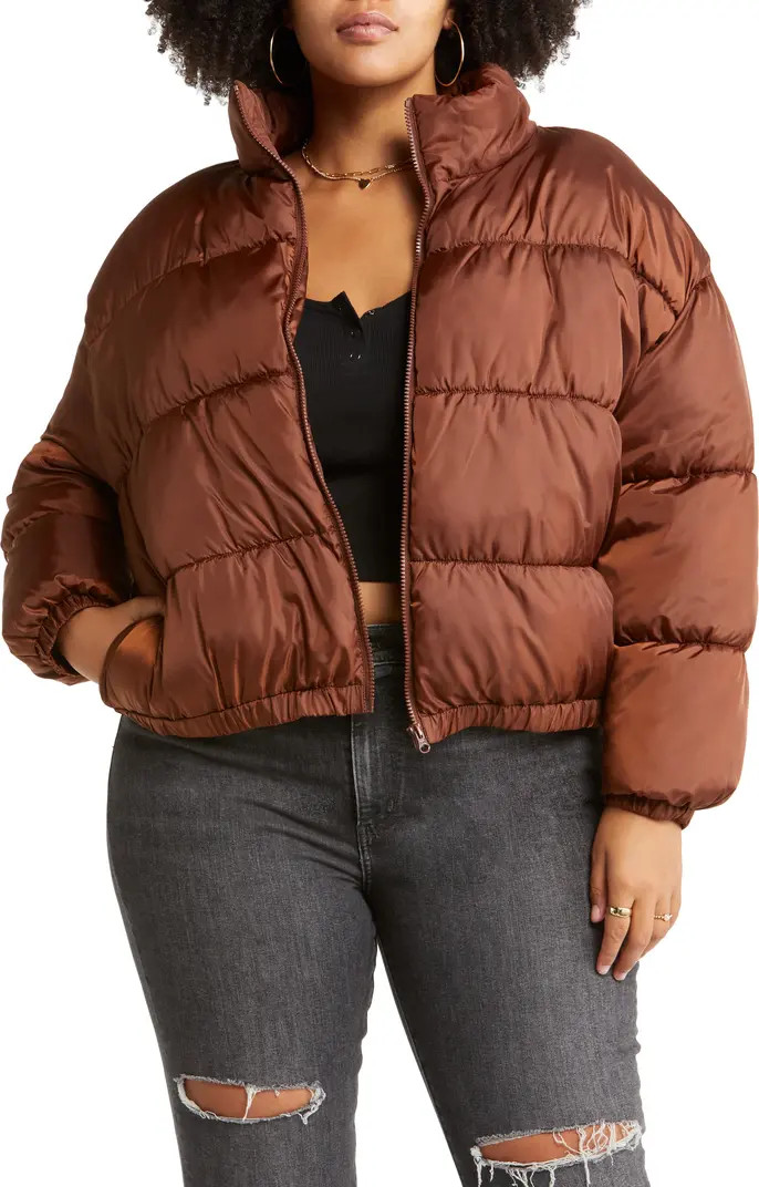 BP. Water-Resistant Crop Puffer Jacket | Nordstrom | Nordstrom