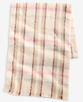 Brushed Plaid Blanket Wrap, Macy's Exclusive | Macy's