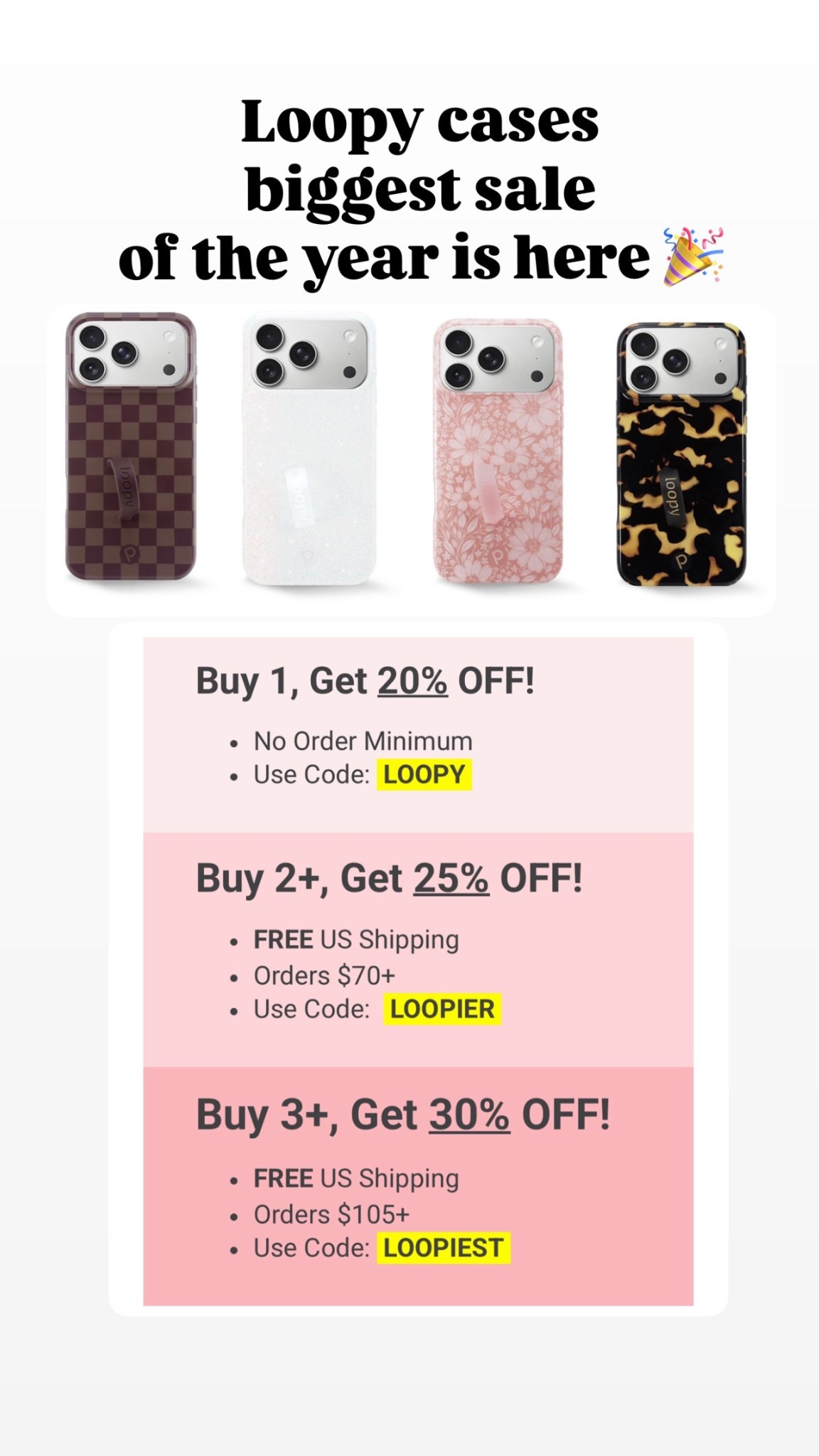 Loopy cases


#LTKCyberWeek #LTKSaleAlert #LTKGiftGuide