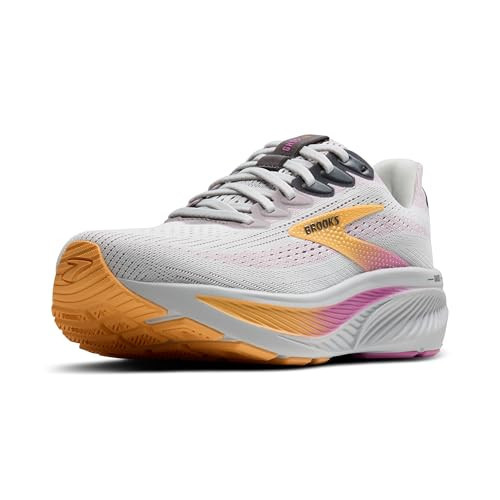 Brooks Women’s Ghost 17 Neutral Running Shoe - Oyster/Apricot/Pink - 5.5 X-Wide | Amazon (US)
