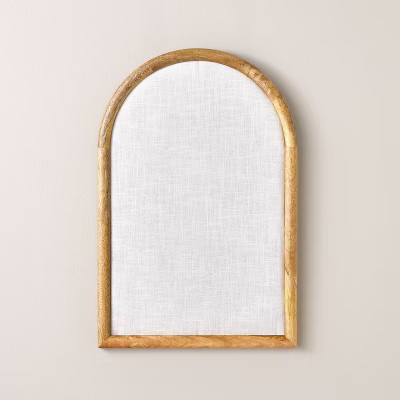Arched 16"x24" Wood Framed Fabric Bulletin Board - Hearth & Hand™ with Magnolia | Target
