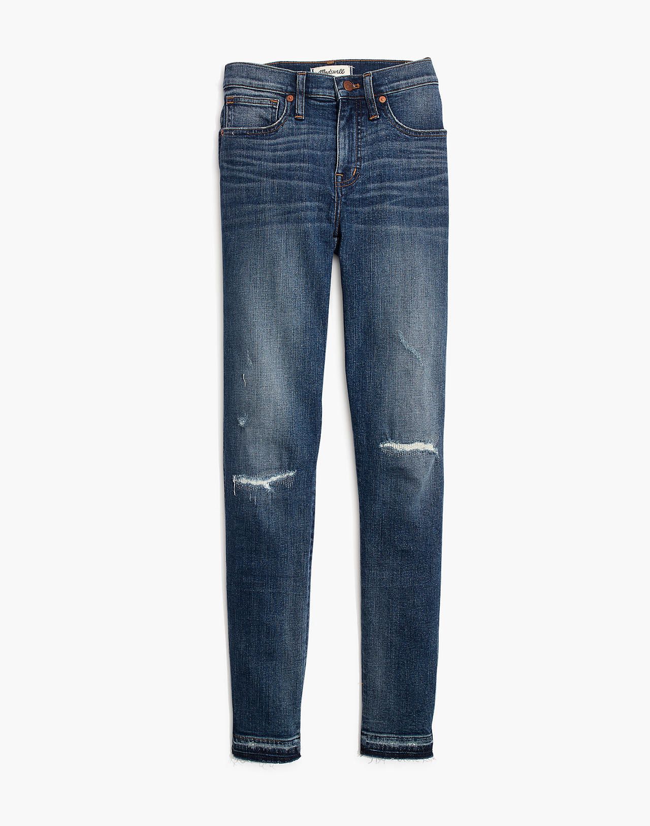 9" High-Rise Skinny Jeans in York Wash: Rip and Repair Edition | Madewell