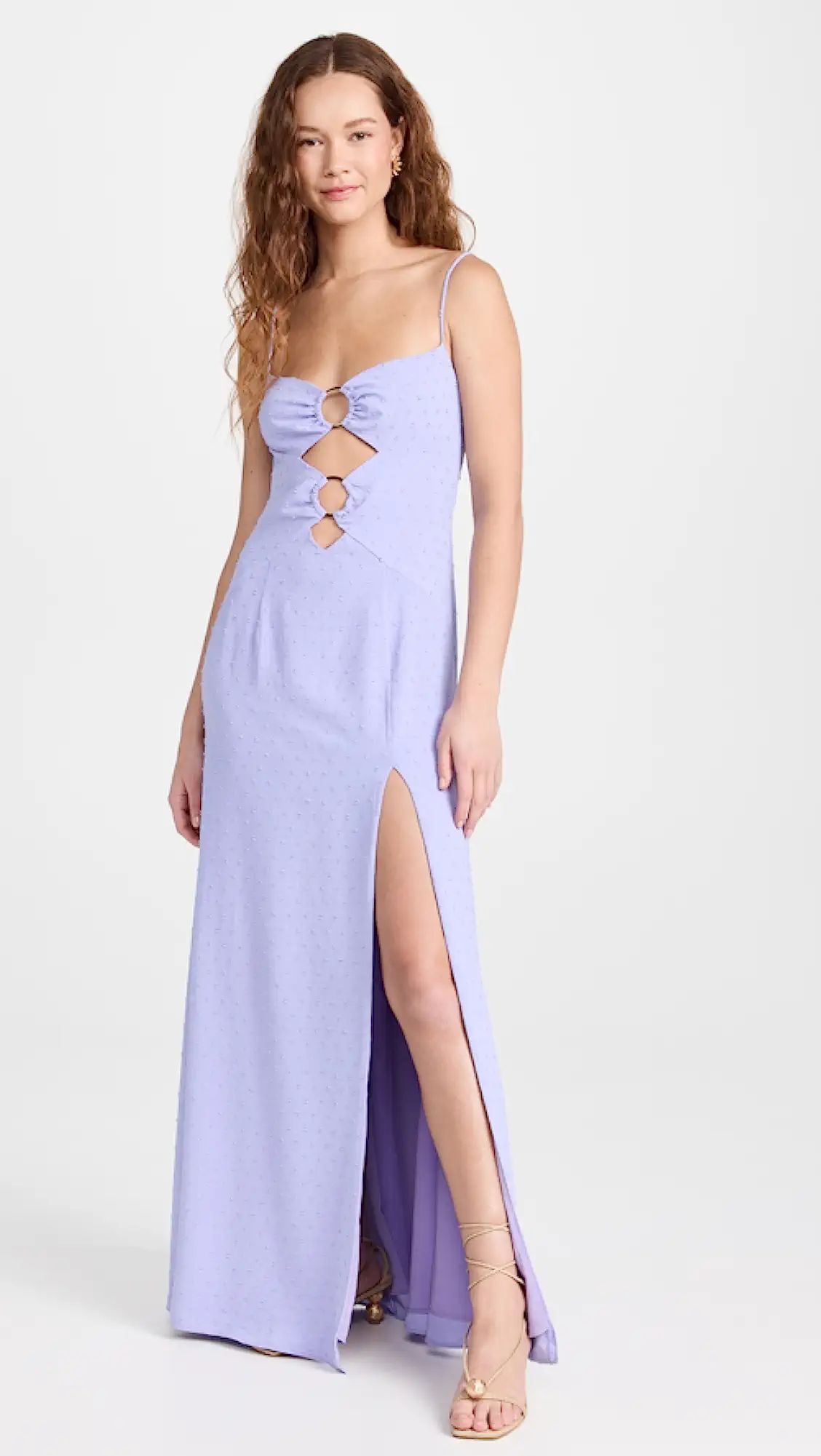 Flocked Maxi Dress | Shopbop