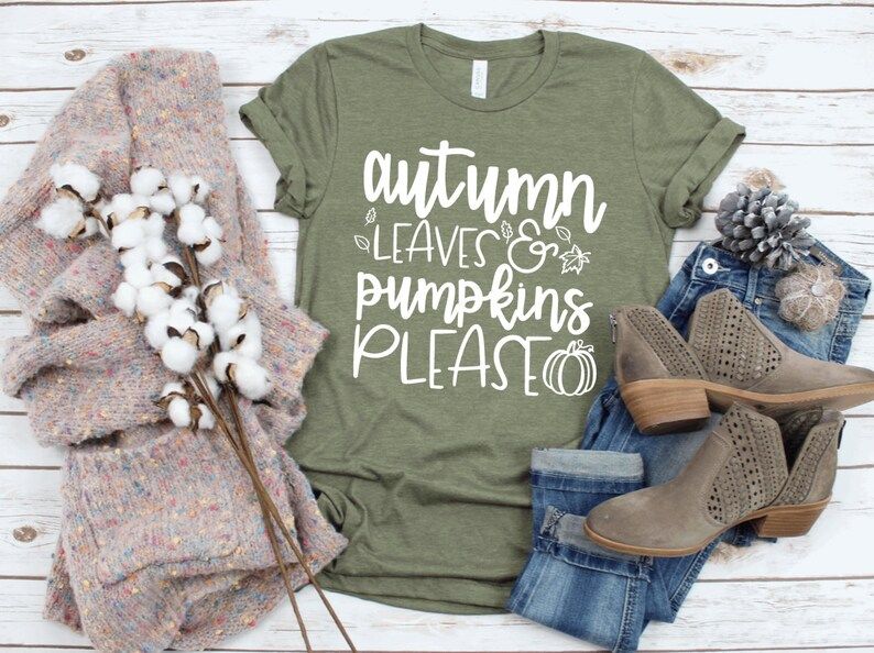 Read the full title
    autumn leaves and pumpkins please - autumn leaves and pumpkins please t-s... | Etsy (US)