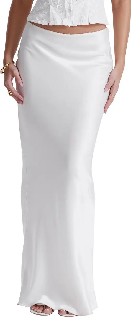 HOUSE OF CB Sydel Bias Cut Satin Maxi Skirt | Nordstrom | Nordstrom