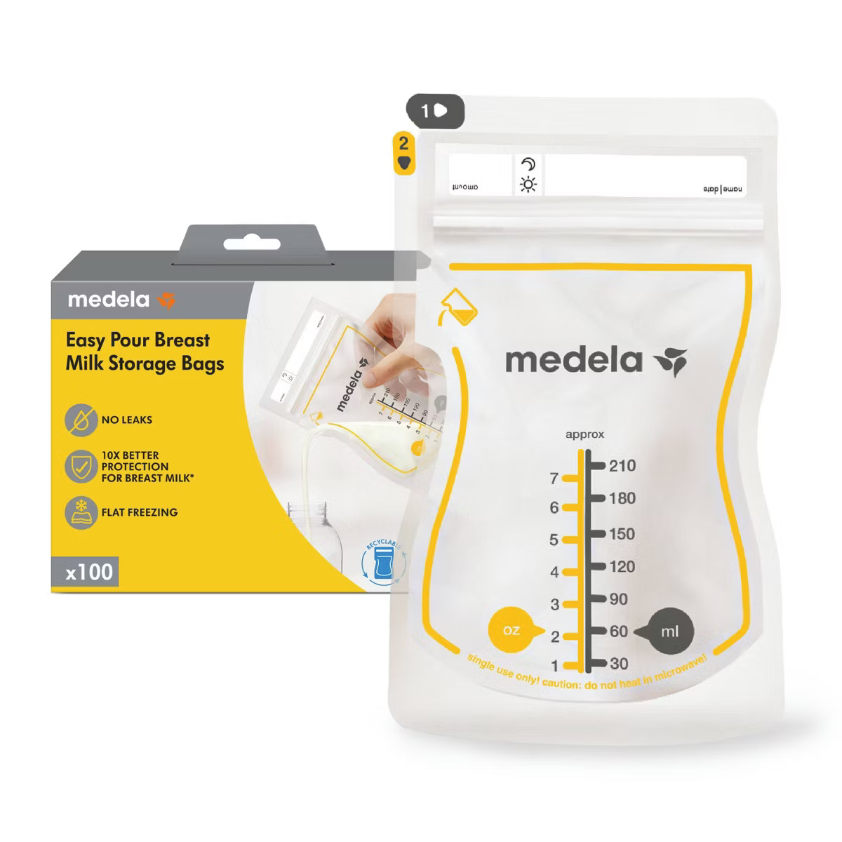 Medela Recyclable Breast Milk Storage Bags - 100ct | Target