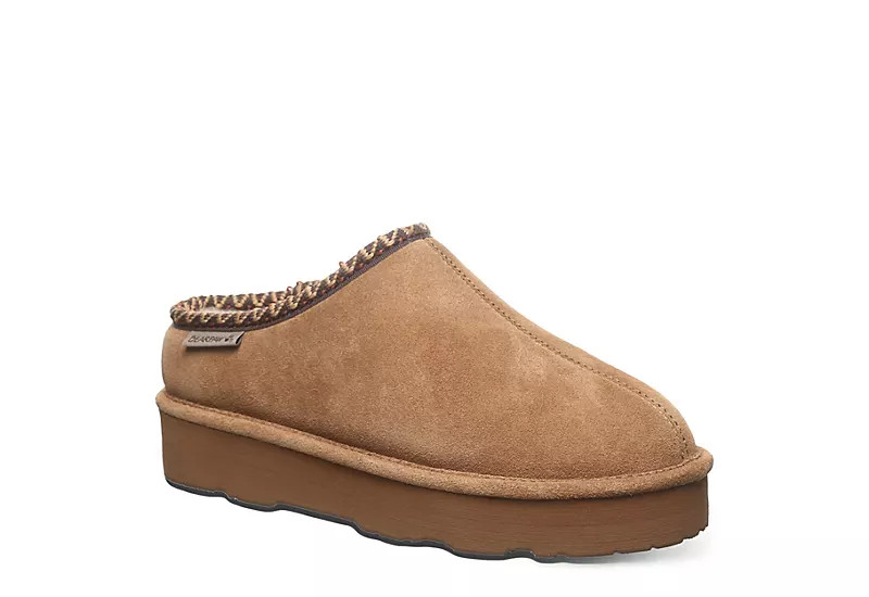 Bearpaw Womens Martis Platform Slipper - Dark Tan | Rack Room Shoes