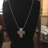 Silpada 925 Sterling Silver Hammered Cross Pendant On A Woven Chain Necklace N0732 | Etsy (US)