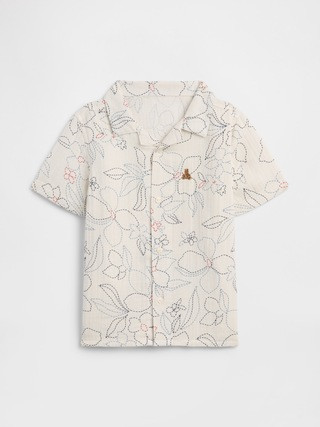 babyGap Brannan Bear Gauze Vacay Shirt | Gap Factory