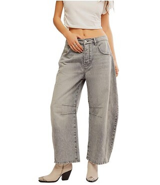 We The Free Good Luck Mid-Rise Wide Leg Barrel Jeans | Dillard's
