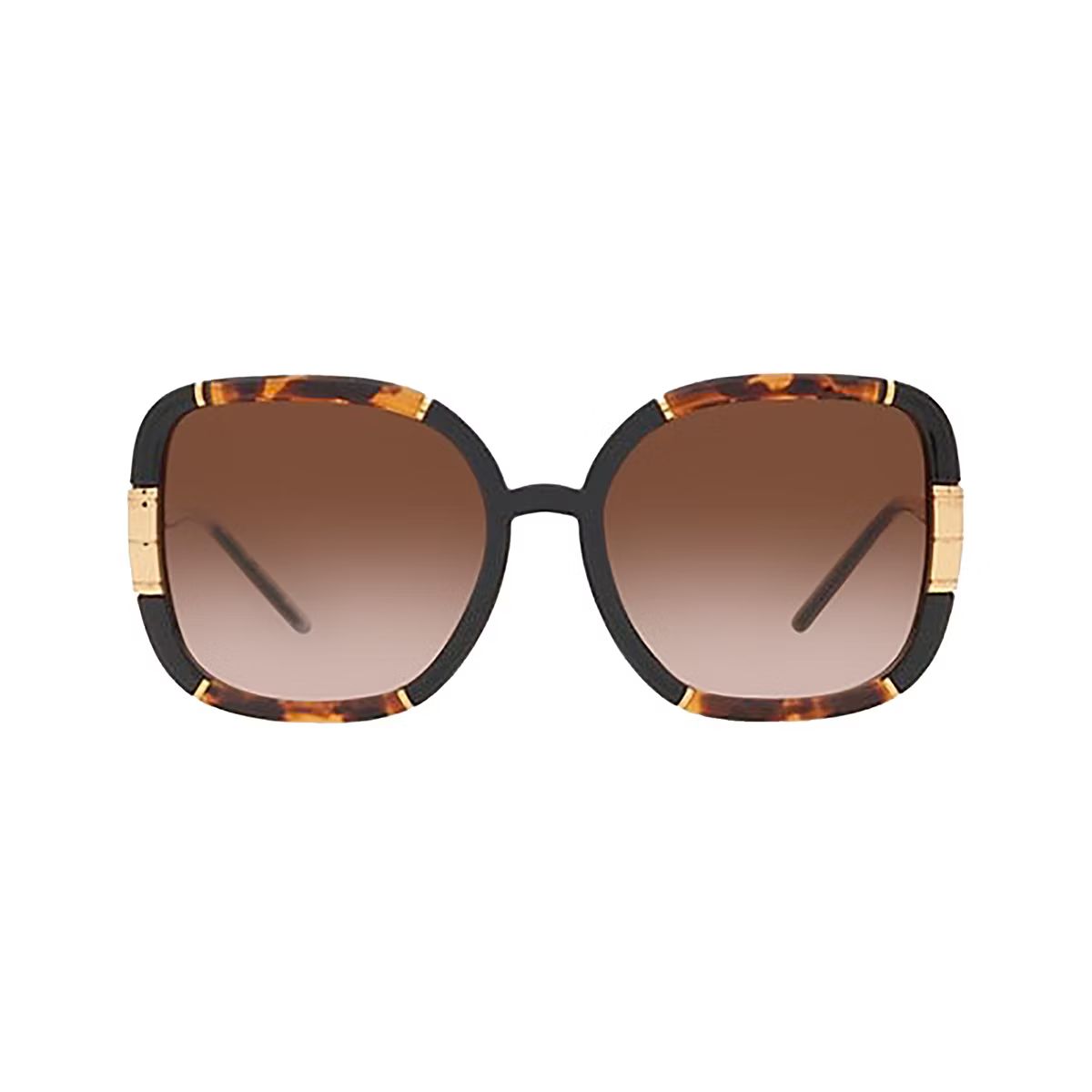 Tory Burch TY 9071U 189613 Womens Square Sunglasses Dark Tortoise/Black 57mm | Target