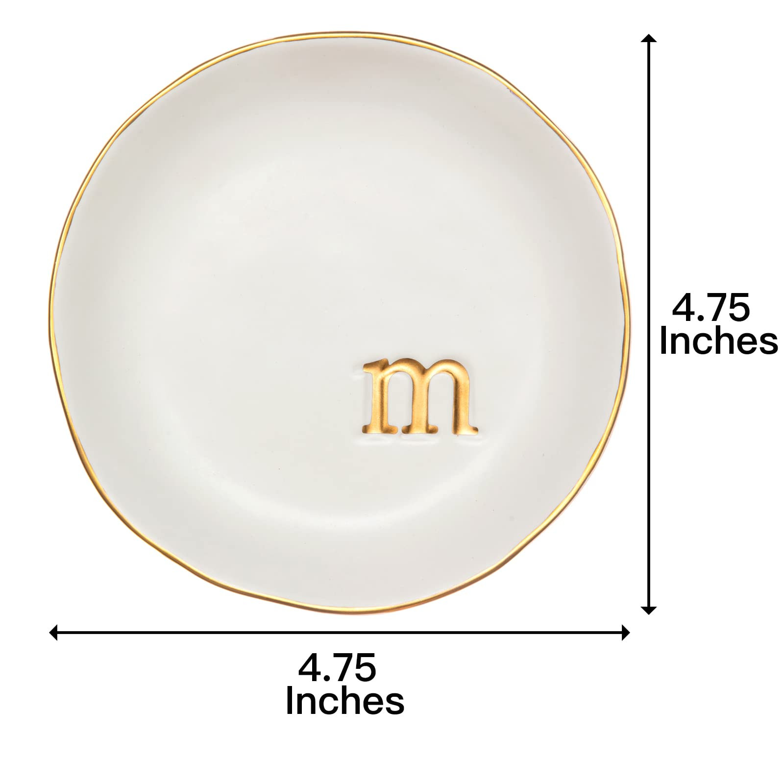 COLLECTIVE HOME - Ceramic Jewelry Tray, Decorative Trinket Dish for Rings Earrings Necklaces Brac... | Amazon (US)