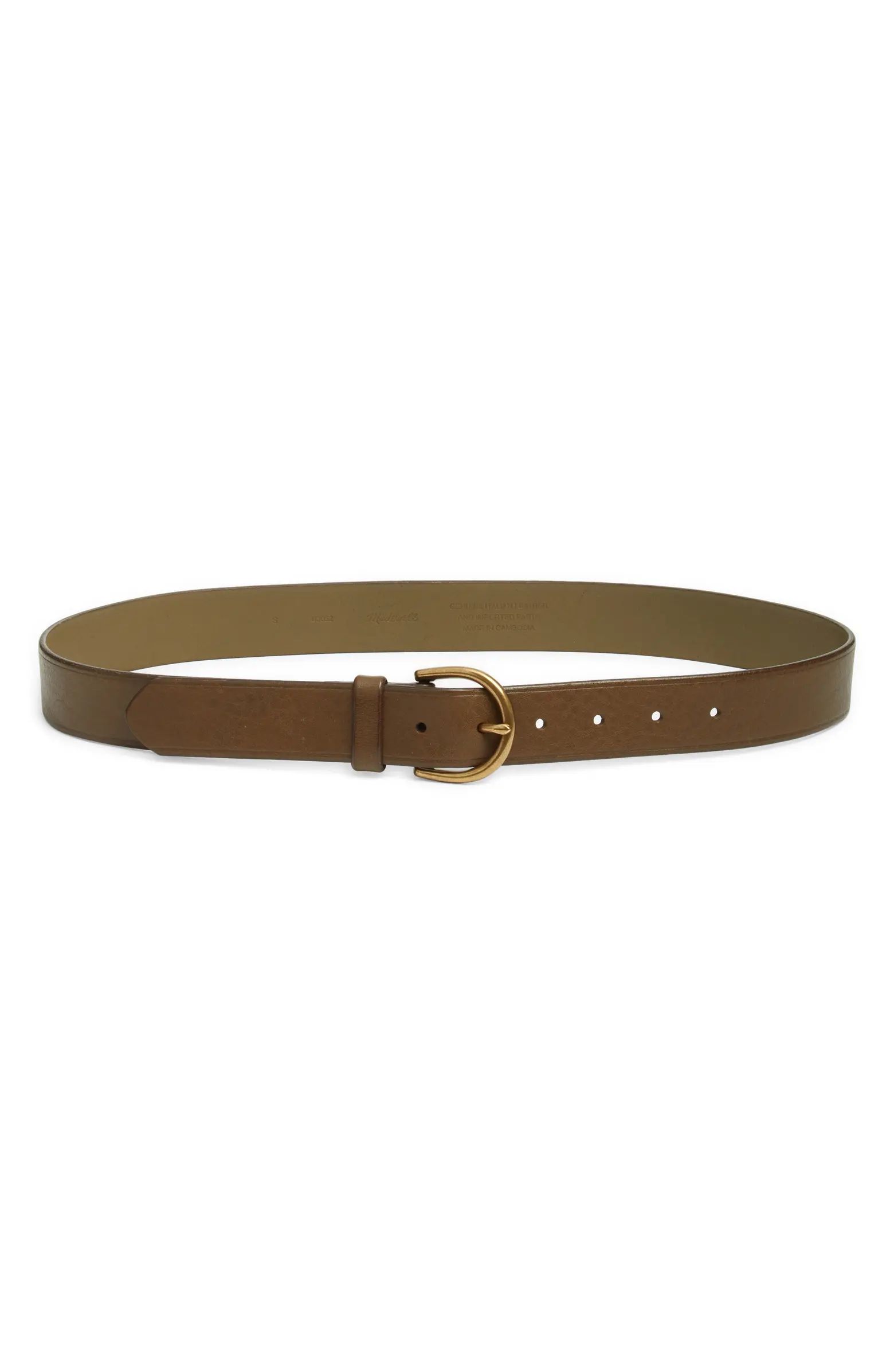 Madewell Medium Perfect Leather Belt | Nordstrom | Nordstrom