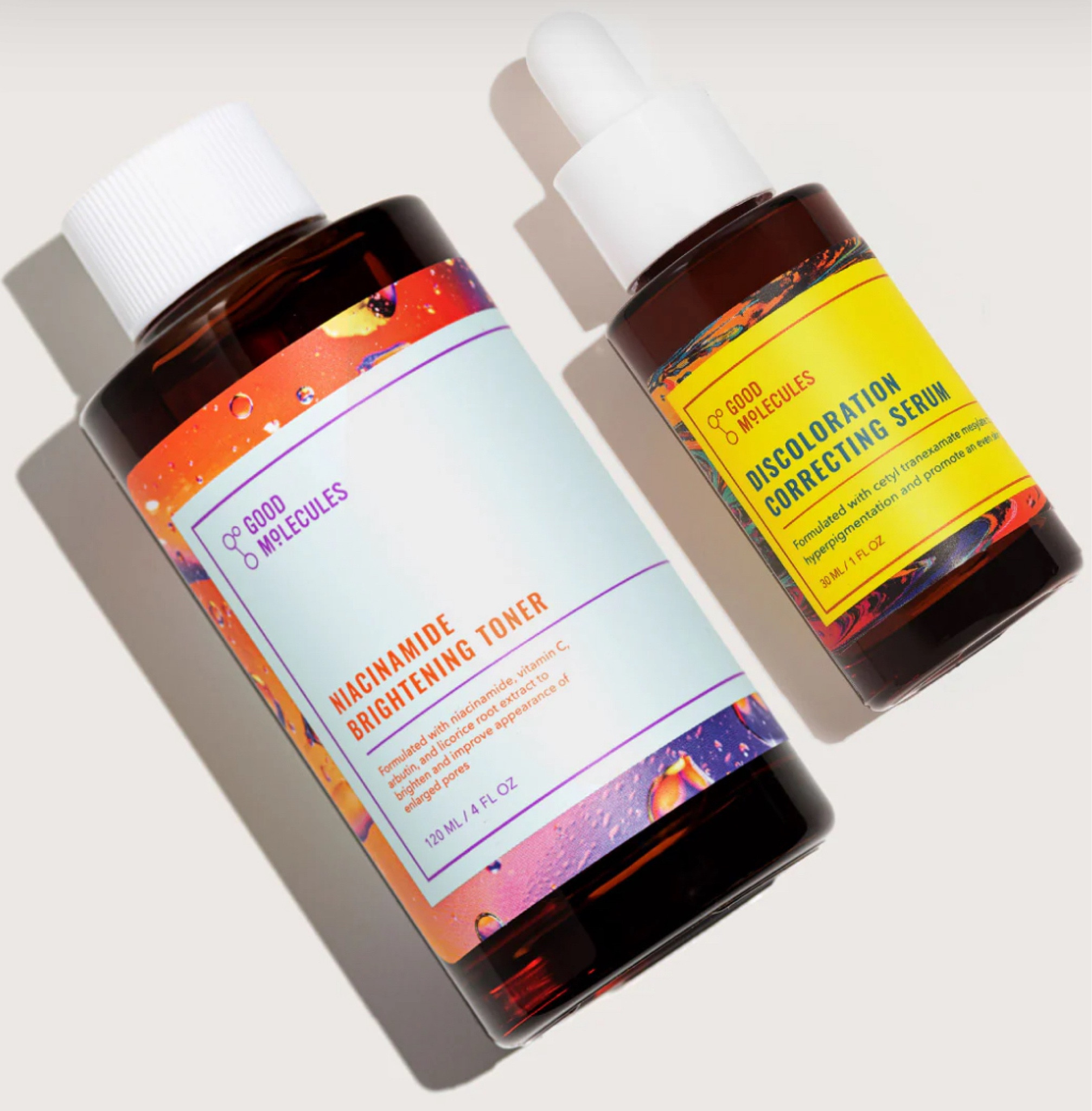 Good Molecules niacinamide brightening toner and discoloration correcting serum 

#LTKFindsUnder50 #LTKGiftGuide #LTKSaleAlert