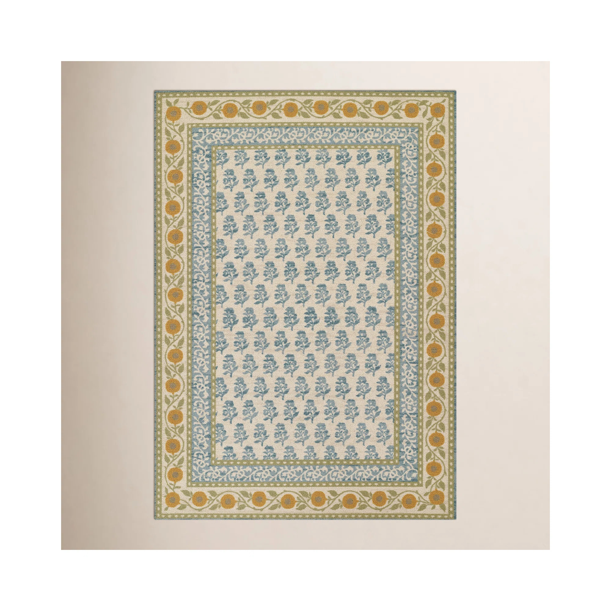Anders Traditional Floral Wool and Nylon Multi Area Rug | Birch Lane