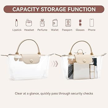 BOSTANTEN Clear Bag for Stadium Approved Small Crossbody Purse Handbags for Concerts Sports Event... | Amazon (US)