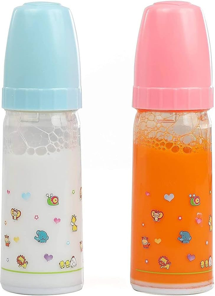 Mommy & Me Magic Bottles - 2 Baby Doll Bottles, Disappearing Milk and Juice Bottles Large Size Es... | Amazon (US)