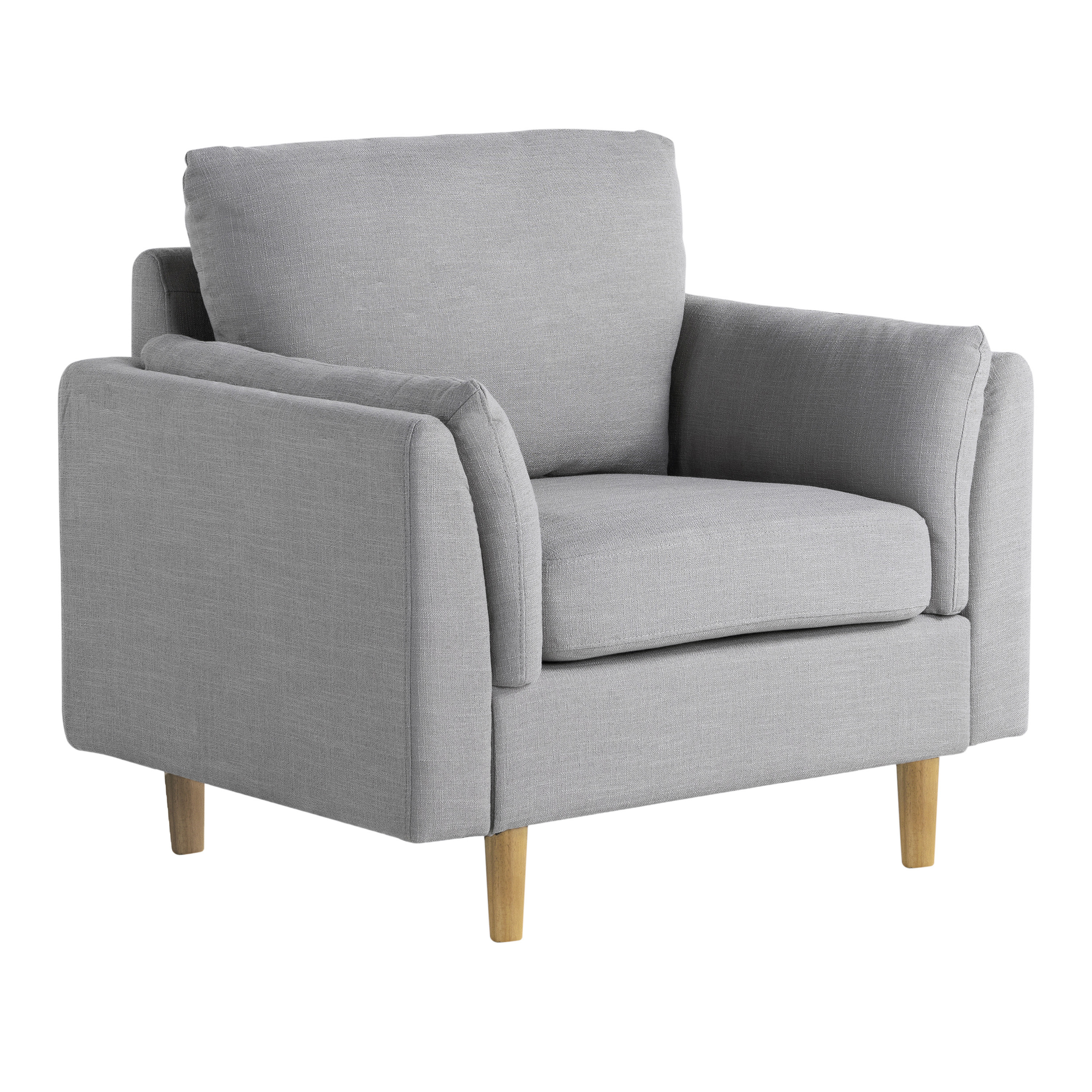 Groton Linen Pillow Arm Upholstered Chair | World Market