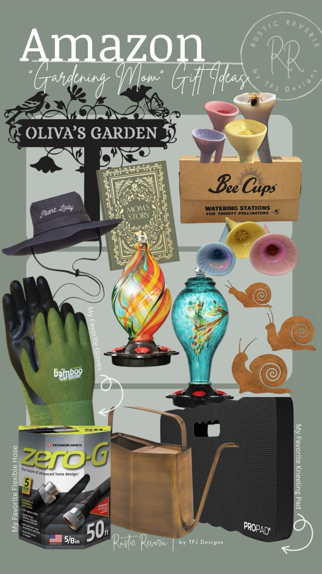 Looking for gift ideas for your “Gardening Mom”? I’ve rounded some up some of my favorites to share with you. 💚 amazon creator favorites prime shipping affordable garden gardener hummingbird feeder bees pollinator gloves kneeling pad yard stakes snail plant lady hat watering can flexible hose

#LTKMothersDay #LTKSaleAlert #LTKOver40