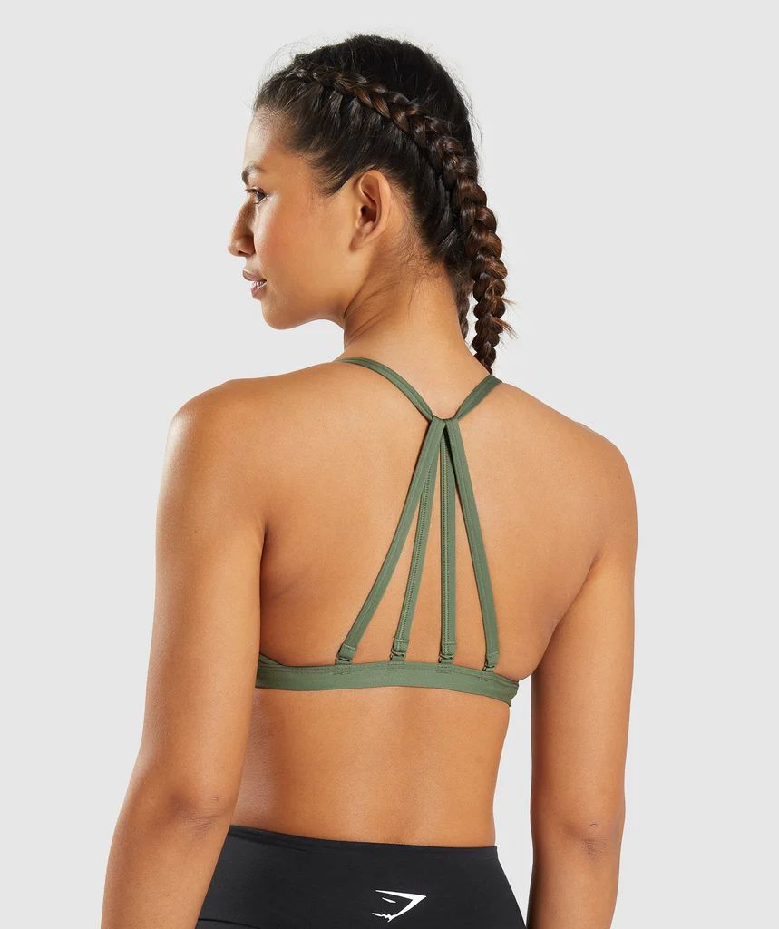 Gymshark Minimal Sports Bra - Core Olive | Gymshark (Global)