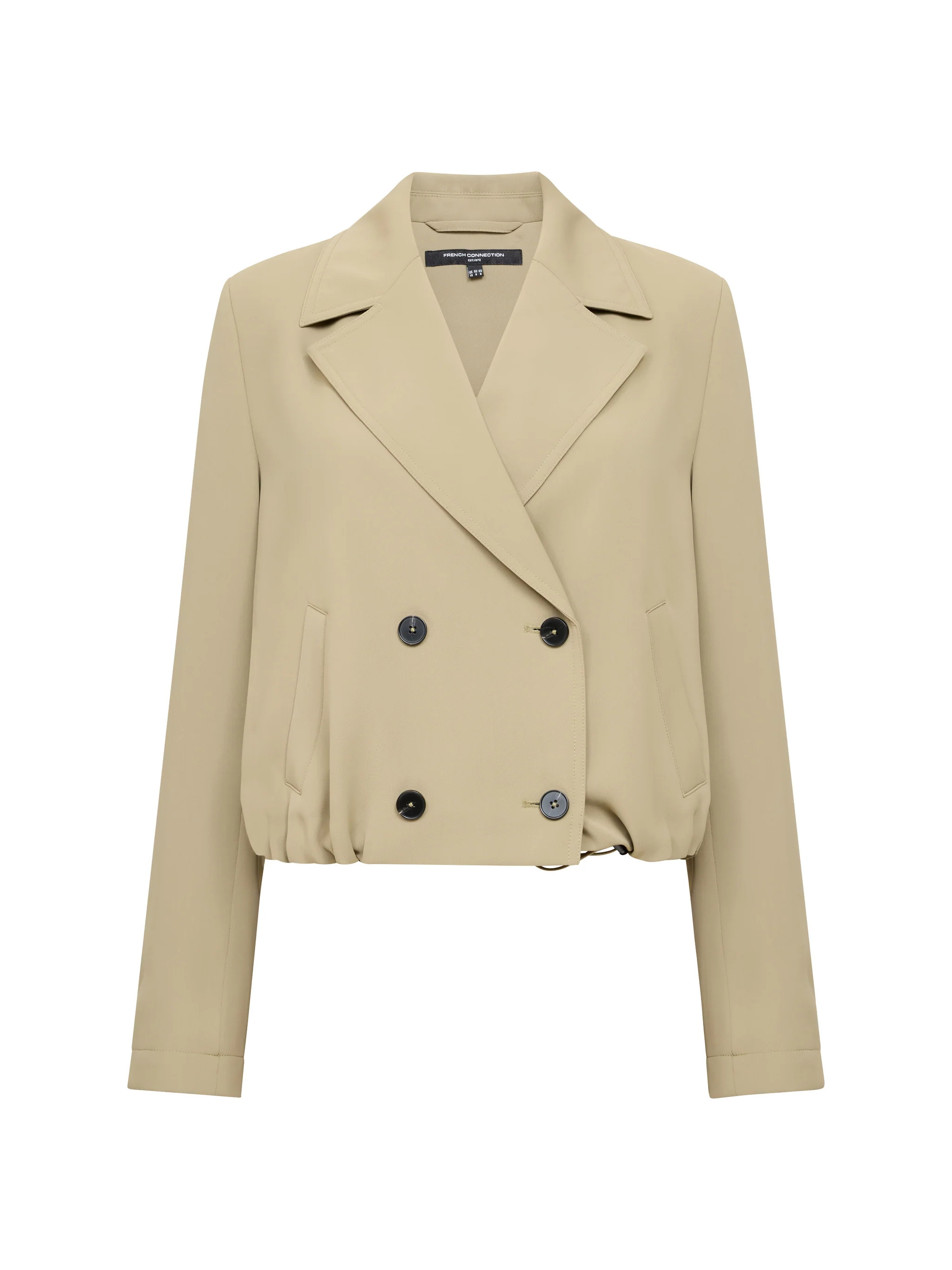 Vinnie Tailored Double Breasted Cropped Jacket | French Connection (UK)