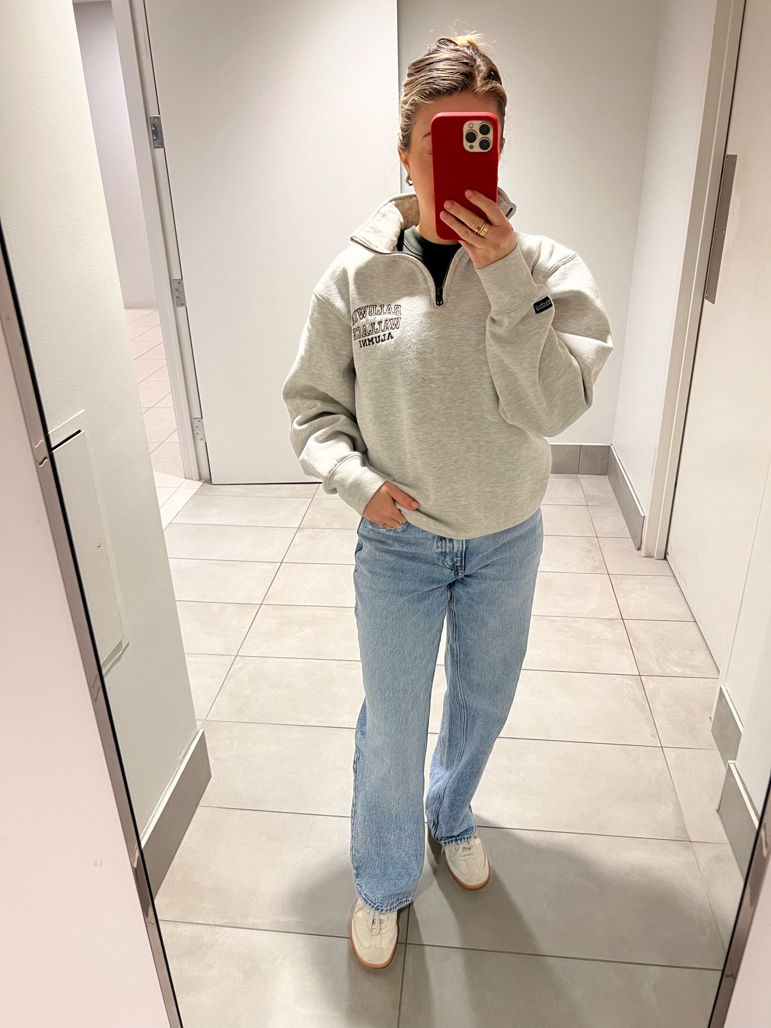 Work OOTD 2.2.2024

Jeans - Abercrombie
Sneakers - Adidas sambas
Socks clip and earrings - Amazon 

#LTKMostLoved #LTKsalealert #LTKfindsunder100