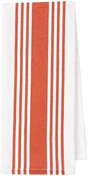 Amazon.com: KAF Home Set of 4 Centerband and Waffle Flat Kitchen Towels | 18 x 28 Inch Absorbent,... | Amazon (US)