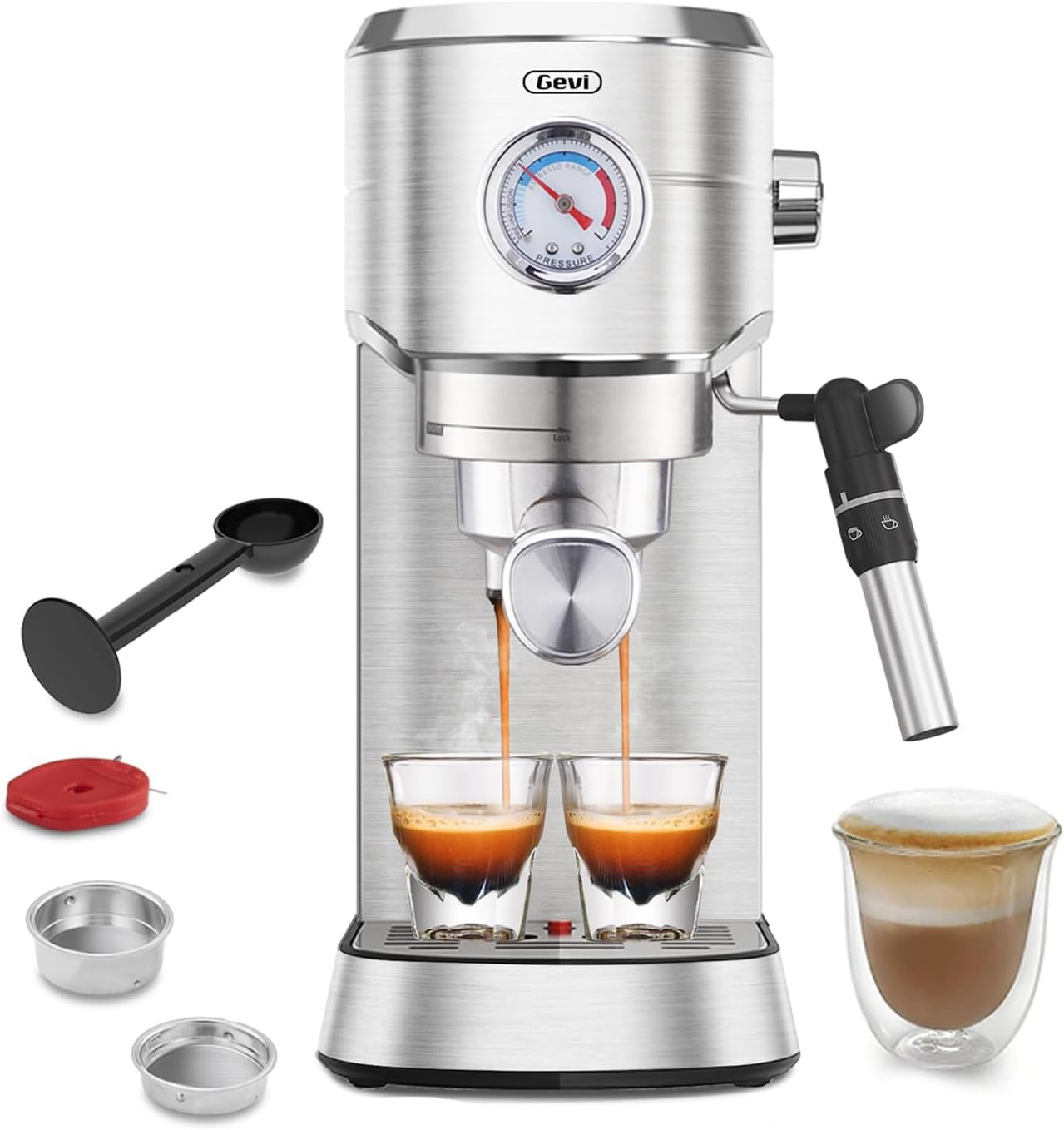Gevi Espresso Expresso Machine 20 Bar with Auto Milk Frother, Professional Espresso Maker with St... | Amazon (US)