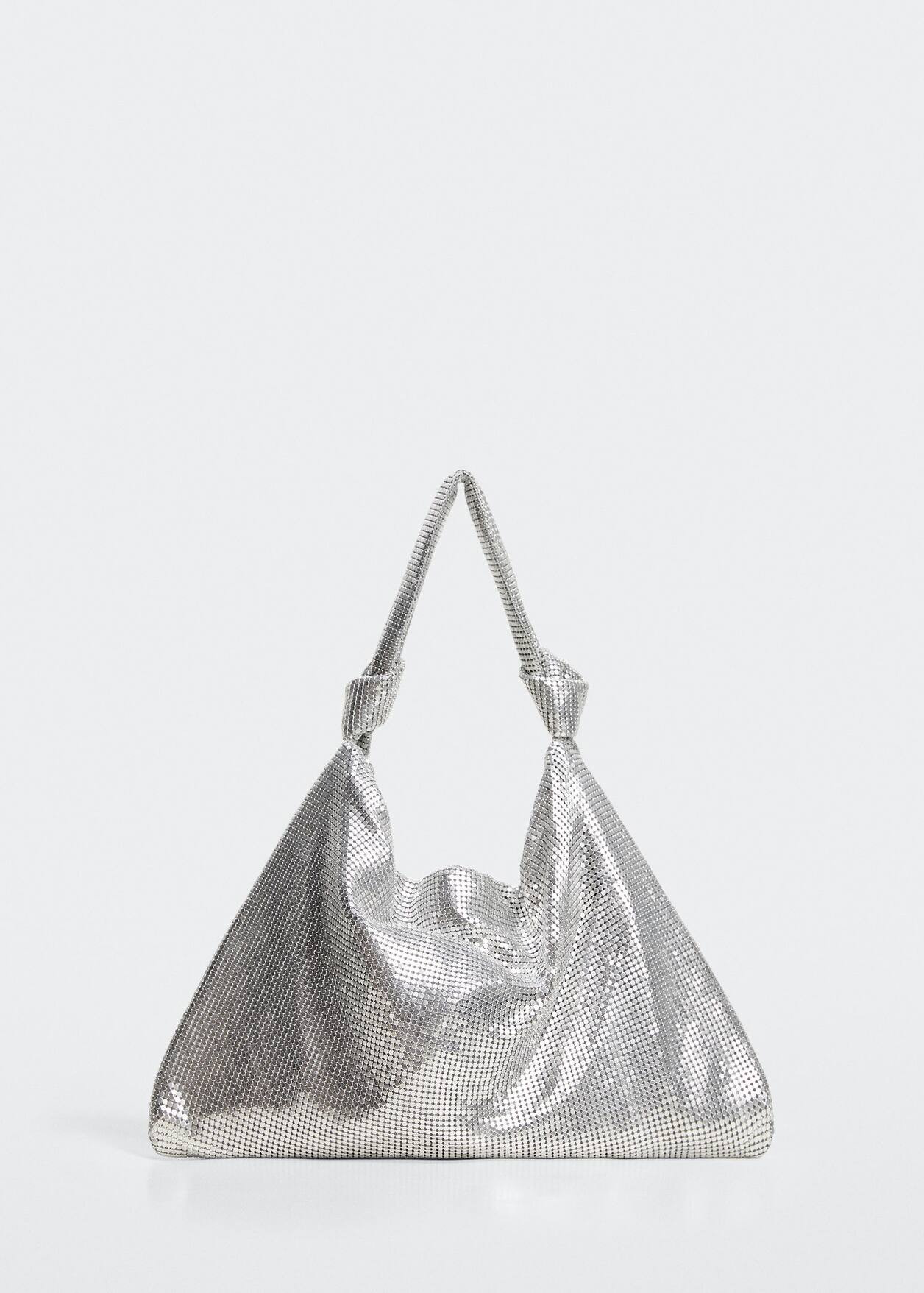 Metallic mesh bag | MANGO (US)
