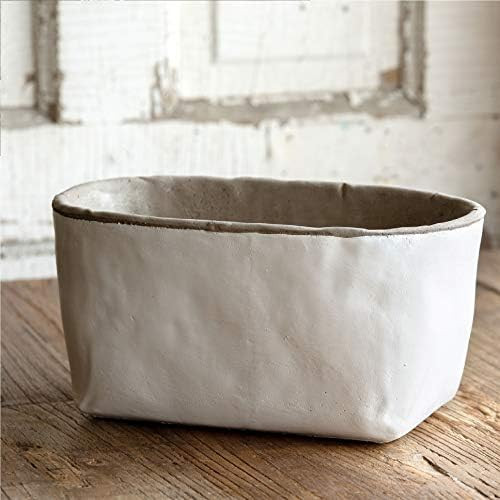 Park Hill Collection ECC00490 Orchard White Cement Oblong Planter, White (Large) | Amazon (US)
