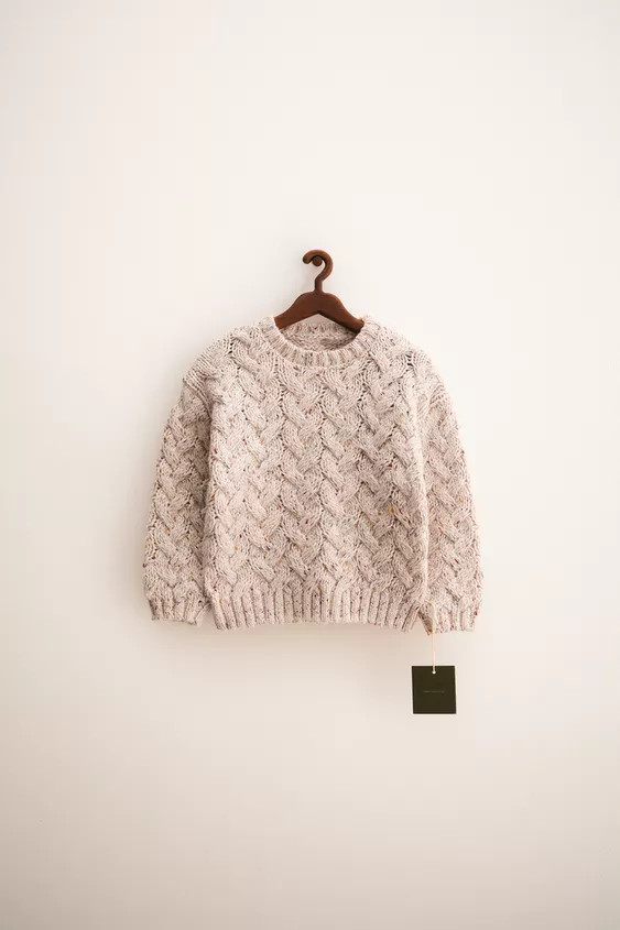 ZARA TIMELESS - ZOPFSTRICKPULLOVER MIT KNÖPFEN UND WOLLE | Zara DE