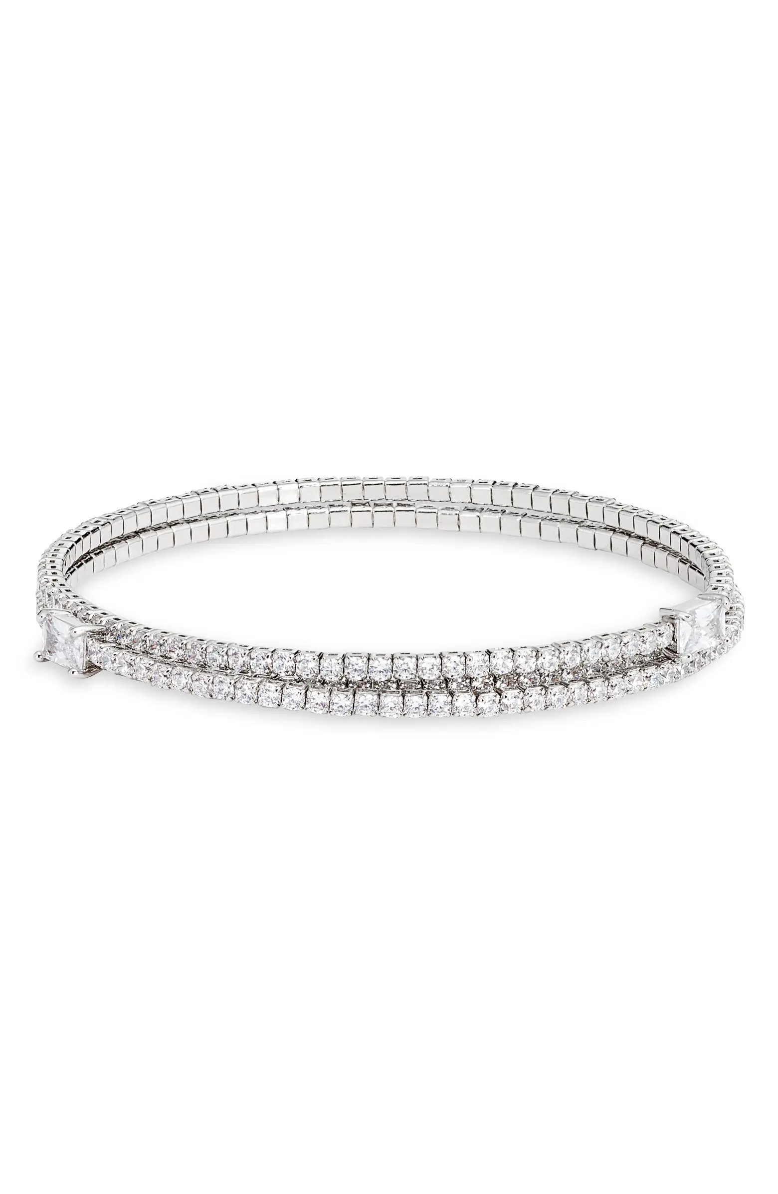 Cubic Zirconia Double Strand Bracelet | Nordstrom