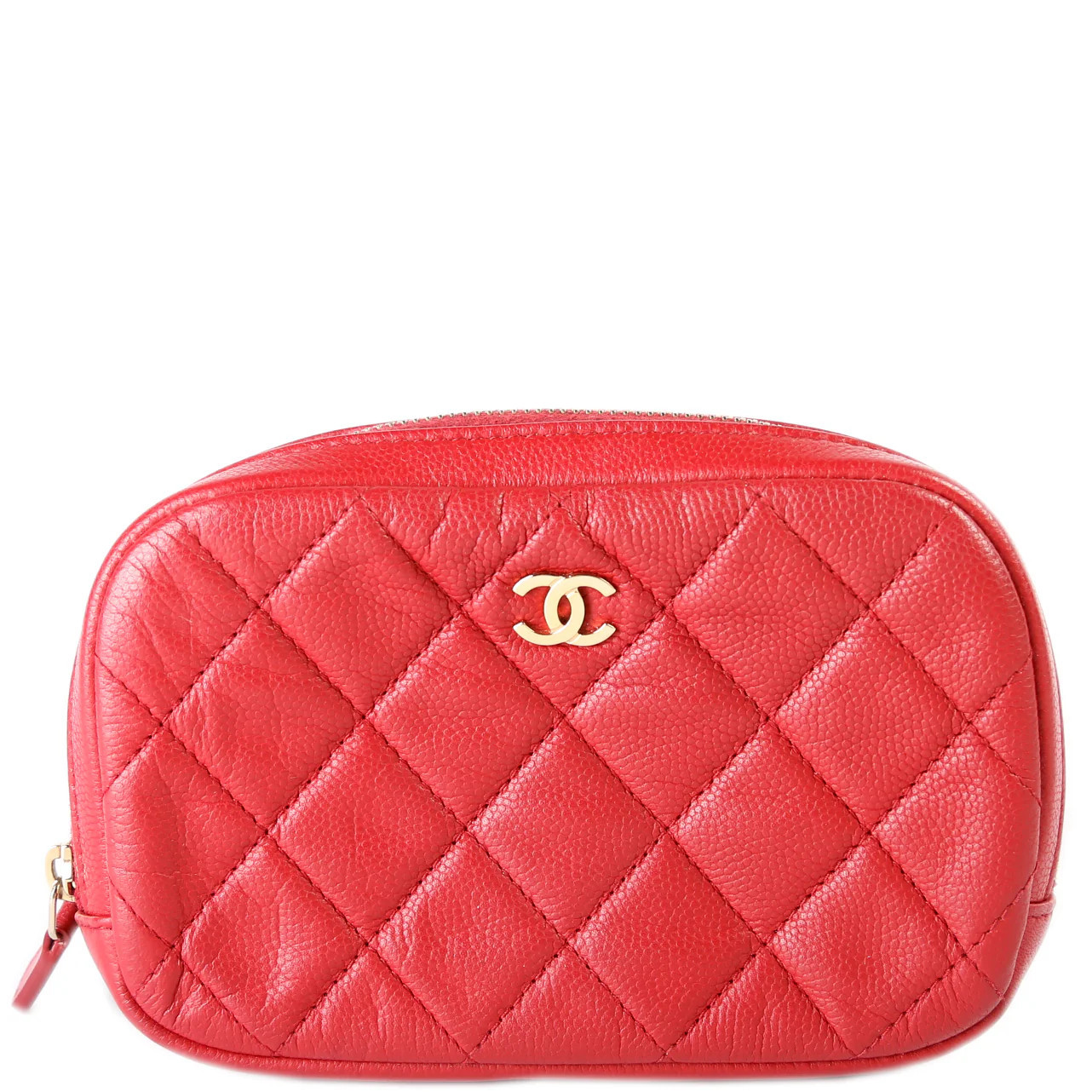 Cosmetic Case Quilted Small Caviar | Keeks Designer Handbags