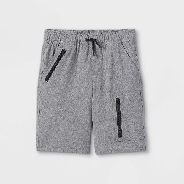 Boys' Quick Dry Pull-On Shorts - Cat & Jack™ Heather Gray M | Target
