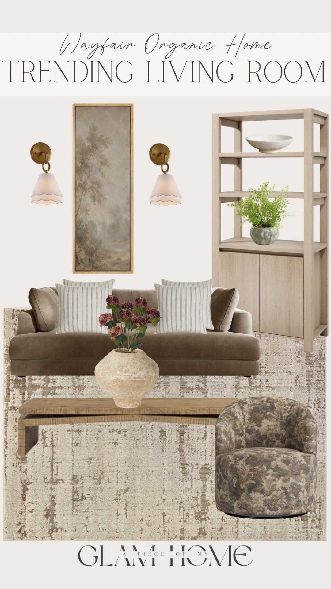 Wayfair, Wayfair home, Wayfair living room, organic living room, organic modern living room, organic modern decor, neutral living room, neutral home decor, warm neutral decor, cozy living room, timeless living room, classic home decor, natural home decor, earthy home decor, textured decor, layered living room, cozy home, elevated home decor, sophisticated home decor, collected home, organic modern decor, natural textures, neutral furniture, Wayfair finds, Wayfair furniture, Wayfair decor, living room inspiration, living room ideas, home inspiration