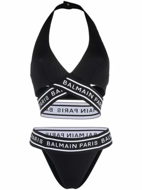 two-piece logo bikini set | Farfetch (US)