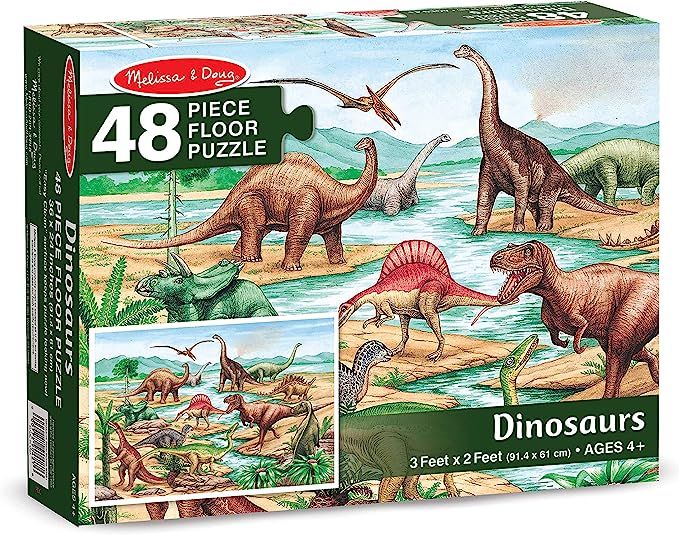 Melissa & Doug Dinosaurs Floor Puzzle (48 pc) | Amazon (US)