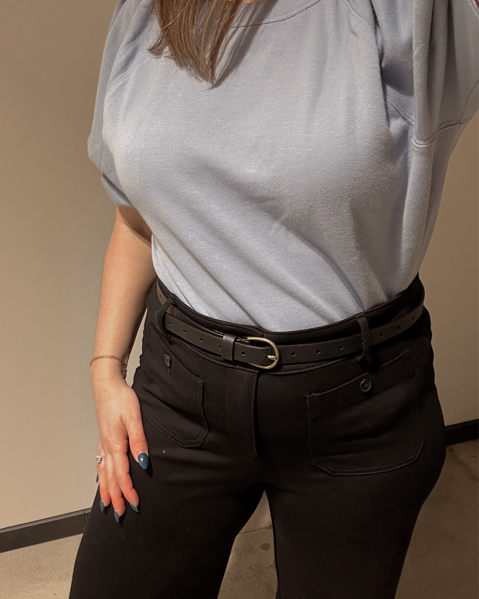 Workwear outfit! 
Top- medium
Pants- true to size, they are SO GOOD!
Flats- sized up 1/2 size 

#LTKSaleAlert #LTKStyleTip #LTKFindsUnder50