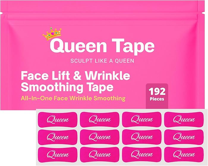 Queen Face Lift & Wrinkle Smoothing Tape | Skin Lifting Tape for Smoothing Lines | Eye Lifting St... | Amazon (US)