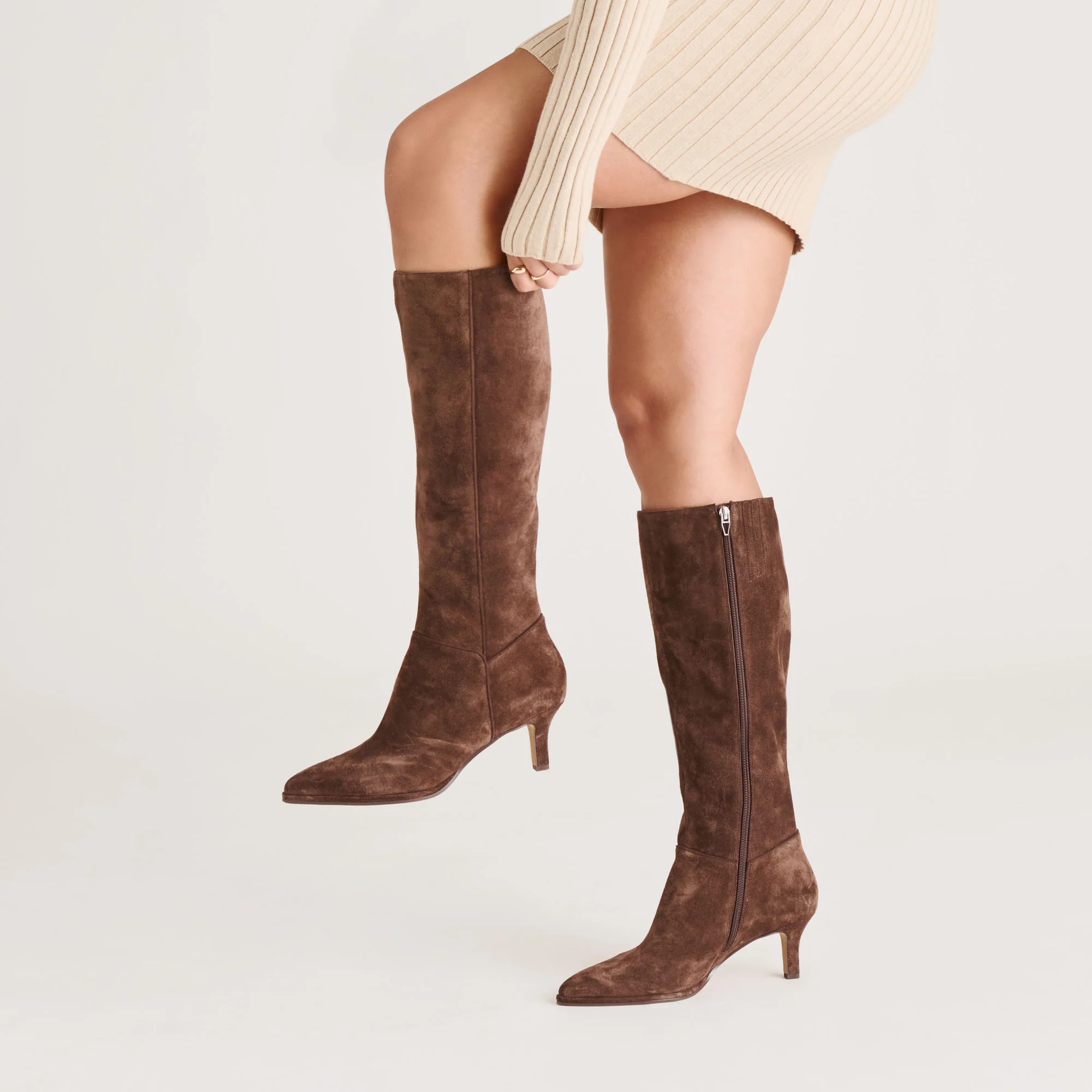 Aldy Dk Brown Suede Boots | Dolce Vita | DolceVita.com