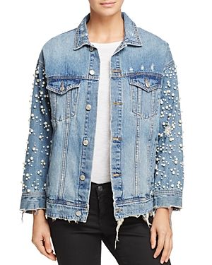 Sunset & Spring Embellished Denim Jacket - 100% Exclusive | Bloomingdale's (US)