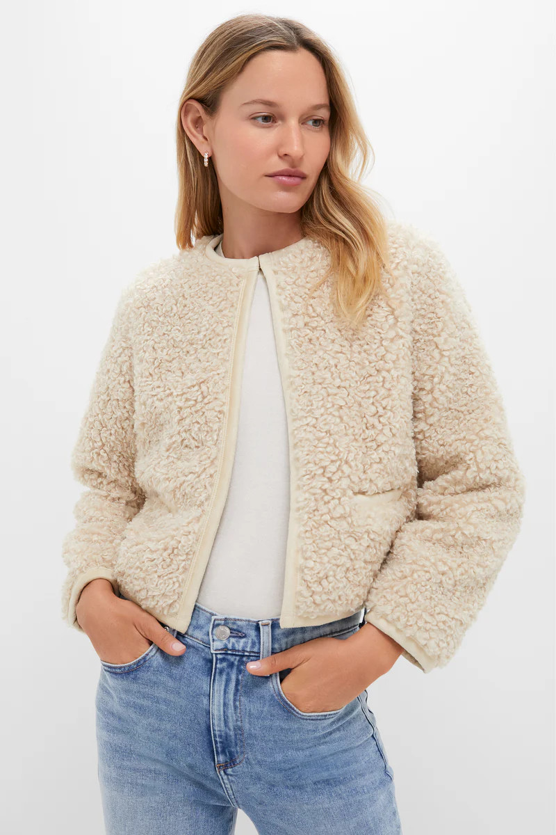 Cream Sherpa Cameron Jacket | Tuckernuck (US)